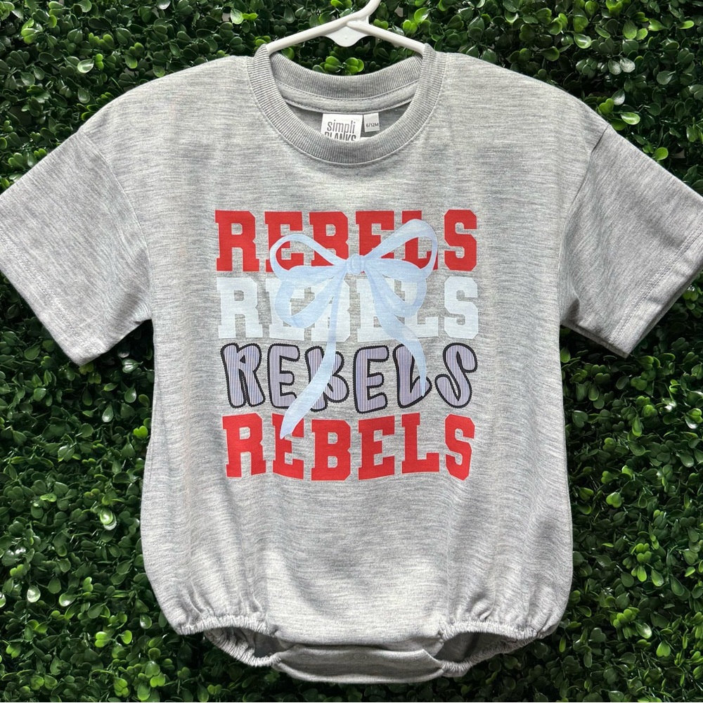 Toddler Gray Rebels bubble NEW